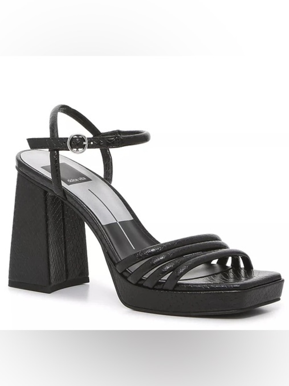 Dolce Vita Platform Block Heel Sandal Black
